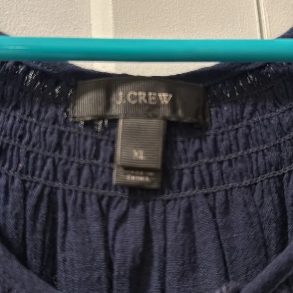 J. Crew navy blue summer dress, women’s sz M - Picture 2 of 6